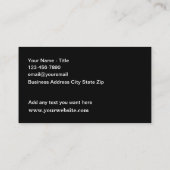 Conception Carte de visite automobile moderne à de (Dos)