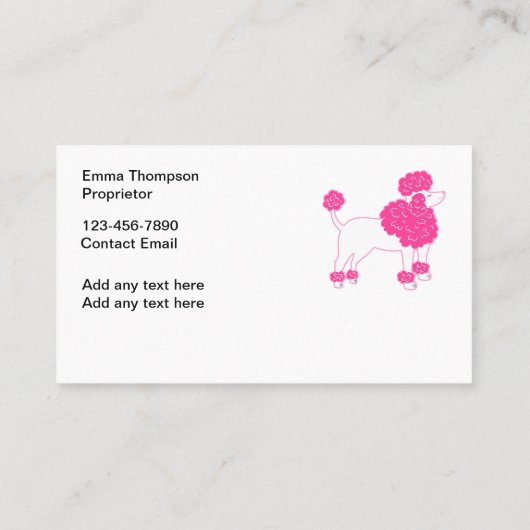 Conception Carte de visite branchée de élevage de  (Dos)