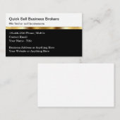 Conception Carte de visite de Business Broker Clas (Devant / Derrière)