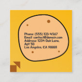 Conception Carte de visite de la Boutique de cooki (Dos)