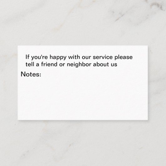 Conception Carte de visite des services de surveil (Dos)