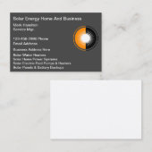 Conception Carte de visite des systèmes d'énergie  (Devant / Derrière)