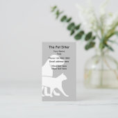 Conception Carte de visite double côté pour Animau (Debout devant)