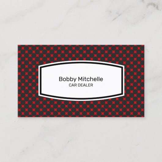 Conception Carte de visite du concessionnaire auto (Devant)
