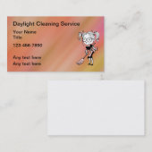 Conception Carte de visite du service de nettoyage (Devant / Derrière)