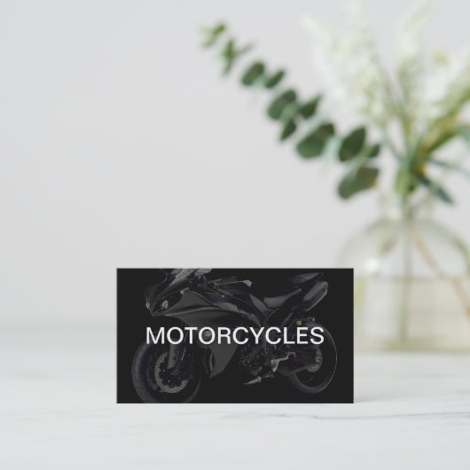 Conception Carte de visite moto (Debout devant)