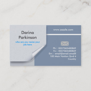 conception carte de visite officielle