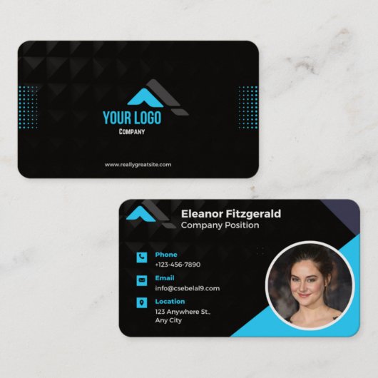 Conception carte de visite professionnelle (Devant / Derrière)