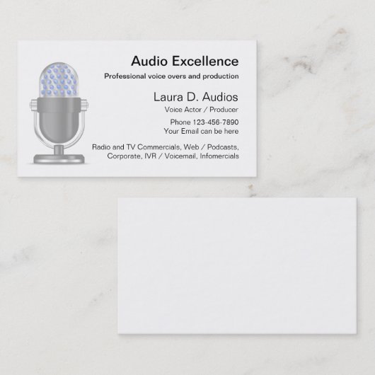 Conception Carte de visite professionnelle de l'ac (Devant / Derrière)