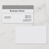 Conception Carte de visite simple (Devant / Derrière)