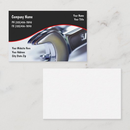 Conception Carte de visite unique automobile (Devant / Derrière)