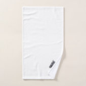 Conception Cheval Gris Monogrammé (Serviette à main)
