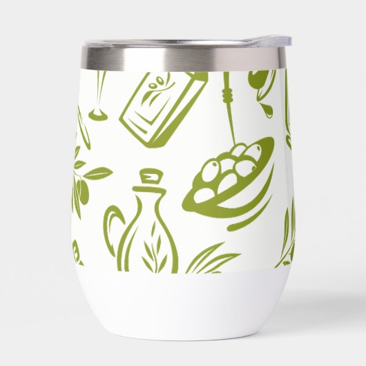 Conception Chic Moderne Feuille d'Olive Verte Saug (Gauche)