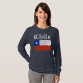 Conception chilienne de T-shirt de drapeau (Devant entier)
