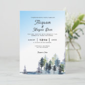 Conception classique des invitations de mariage d' (Debout devant)