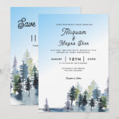 Conception classique des invitations de mariage d' (Devant / Derrière)