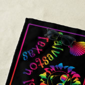 Conception colorée de serviette de plage de (En situation)