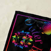 Conception colorée de serviette de plage de (En situation)