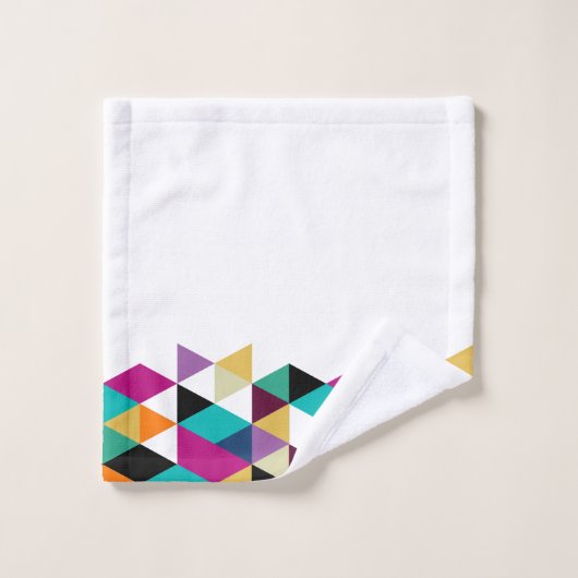 Conception colorée de triangles (Gant de toilette)