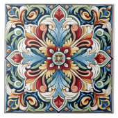 Conception complexe de carreaux floraux (Devant)