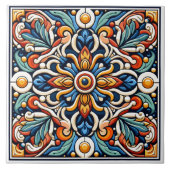 Conception complexe de carreaux floraux (Devant)