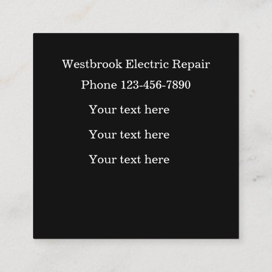 Conception Cool d'un Carte de visite électronique (Dos)