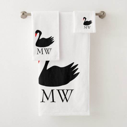 Conception Cygne Noir Monogrammé (En situation)
