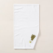 Conception d'aigle chauve brodée (Serviette à main)