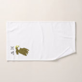 Conception d'aigle chauve brodée (Serviette à main)