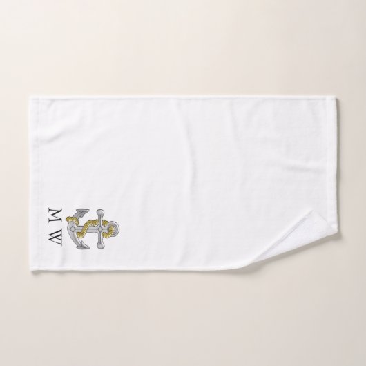 Conception d'ancre Monogrammée (Serviette à main)