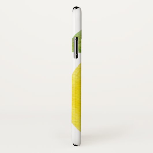 Conception d'aquarelle de citron de coque iphone (Dos/Droite)