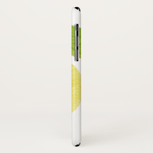 Conception d'aquarelle de citron de coque iphone (Dos/Gauche)