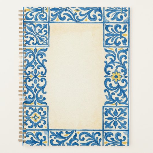 Conception d'aquarelle fixe portugaise Azulejo (Devant)