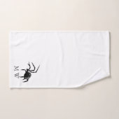 Conception d'araignée monogrammée (Serviette à main)