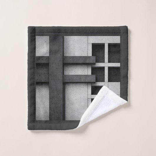 Conception d'architecture brutaliste Art fin Cubis (Gant de toilette)