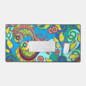 Conception d'art floral et poisson coloré (Clavier et souris)