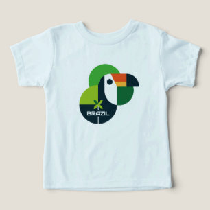 Conception d'art personnalisée de toucan géométriq