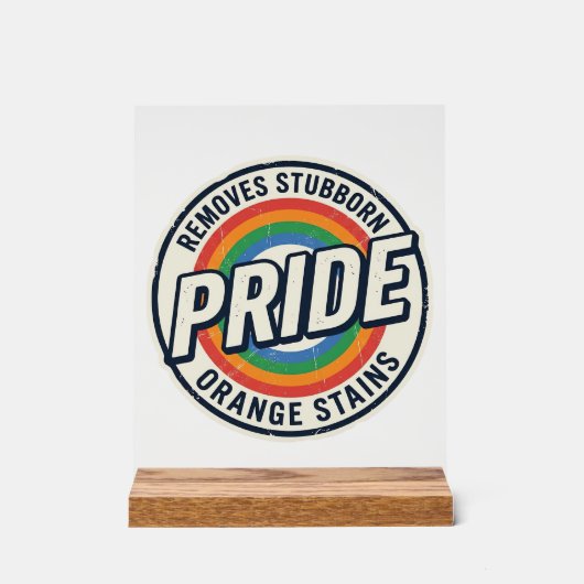 Conception de badge arc-en-ciel de protestation de (Recto)