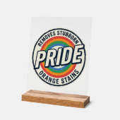 Conception de badge arc-en-ciel de protestation de (Angle)