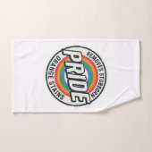 Conception de badge arc-en-ciel de protestation de (Serviette à main)