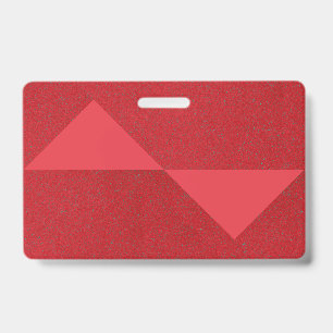 Conception de badge Triangle Rouge Tomate – Person