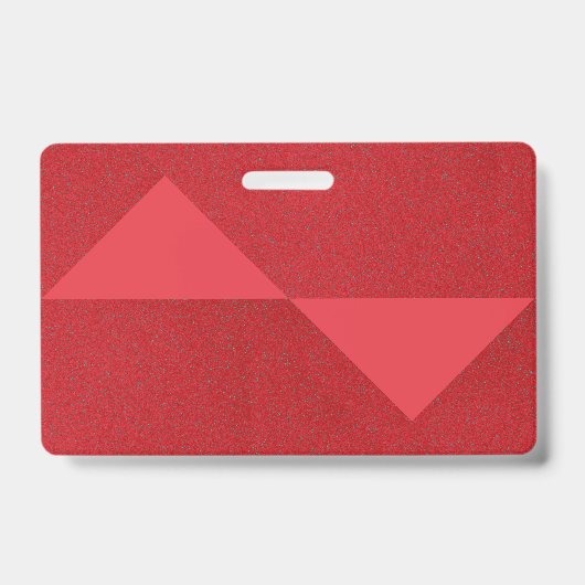 Conception de badge Triangle Rouge Tomate – Person (Avant)