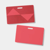 Conception de badge Triangle Rouge Tomate – Person (Avant & arrière)