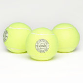 Conception de balles de tennis élégantes avec text (Multiple)