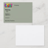 CONCEPTION DE BALLONS carte de visite (Devant / Derrière)