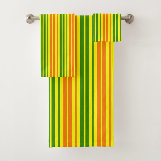 Conception de bandes verticales orange jaune vert  (En situation)