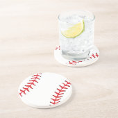 Conception de base-ball II Dessous de verre rond (Côté)