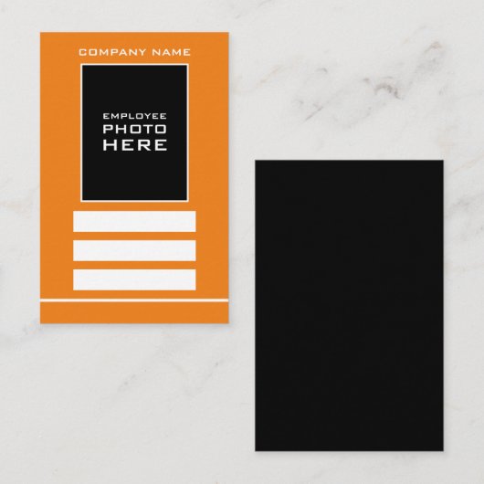 Conception de base, Cartes d'identité avec photo (Devant / Derrière)