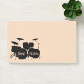 Conception de batterie à percussion Notes post-it (Bureau)