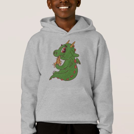 Conception de bébé dragon mangeant une délicieuse (Devant)